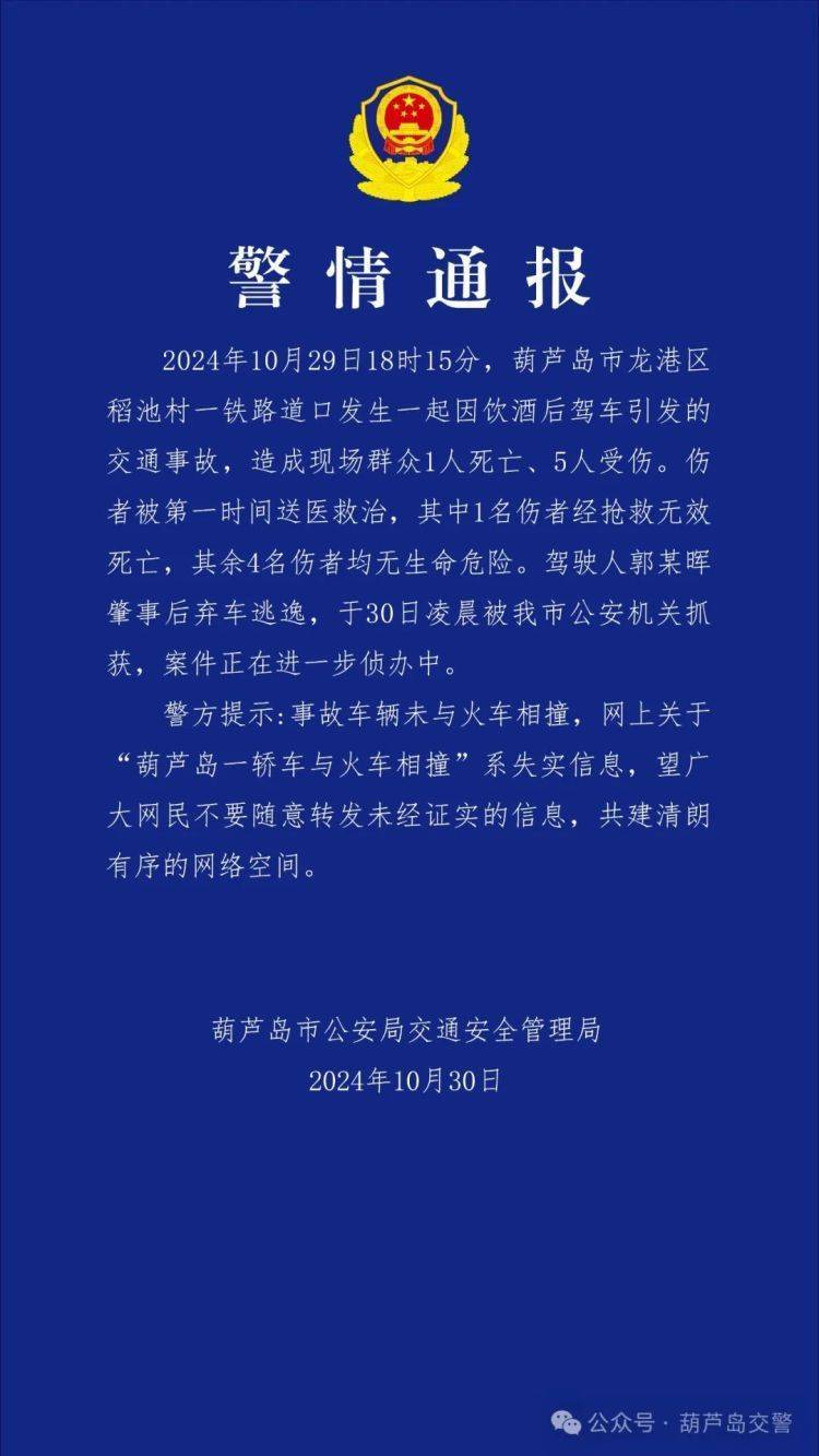 辽宁葫芦岛一铁道口发生事故<strong></p>
<p>币圈搬砖</strong>，“轿车火车相撞”不实